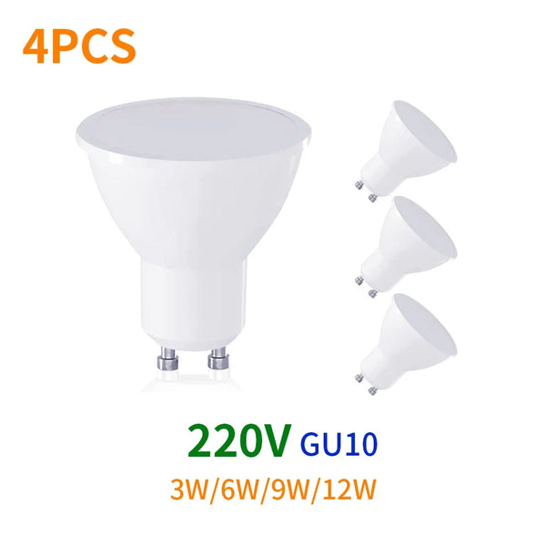 LED-Strahler Glimora GU10 | 3W/6W/9W/12W | Energieeffizient & langlebig | 3-Farb-Dimmung | 220V