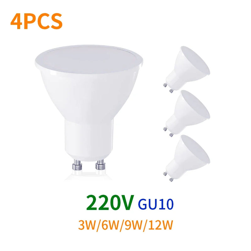 LED-Strahler Glimora GU10 | 3W/6W/9W/12W | Energieeffizient & langlebig | 3-Farb-Dimmung | 220V