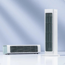 Wandventilator AeroSilence FlexFan | Blattloser USB-Ventilator mit Fernbedienung | 3 Geschwindigkeiten & Schwenkmodus | 3000 mAh Akku | Leise & modern – für Büro & Zuhause