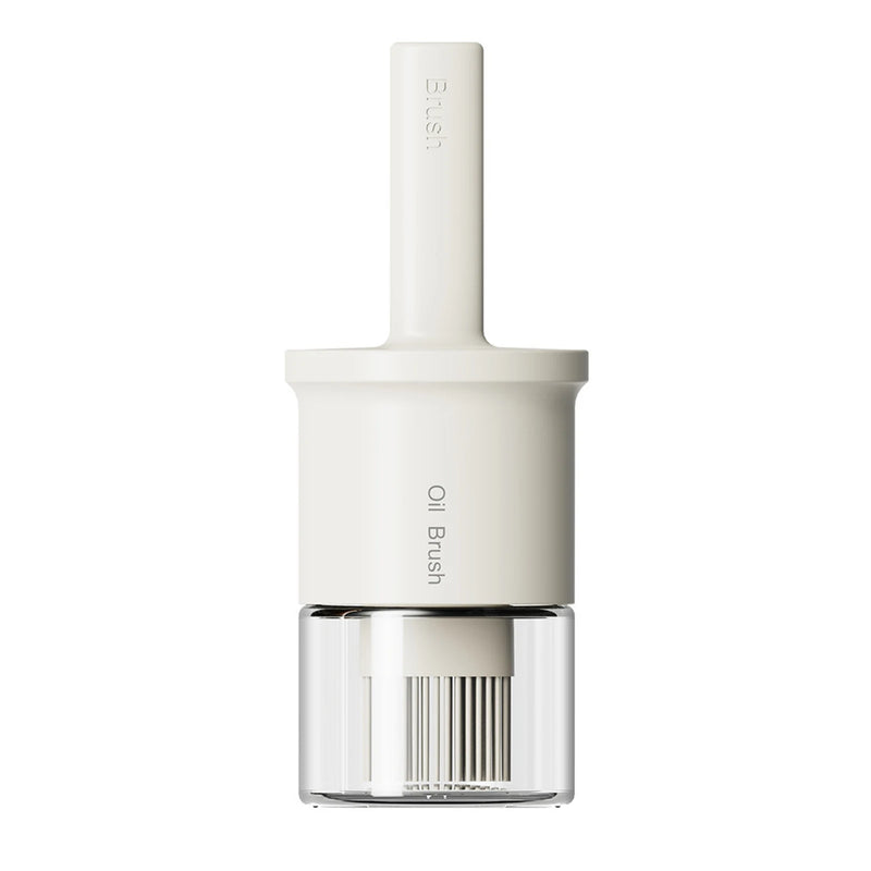 Grilliva Ölspender mit Silikonpinsel | Hitzebeständig & Staubgeschützt | 2-in-1 Flasche für Öl, Saucen & Marinaden | 300 ml