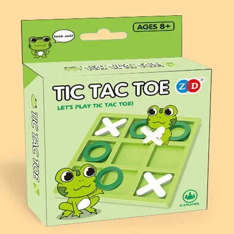 MindMatch Mini-Tic-Tac-Toe | Party- & Familienspiel | Interaktives Puzzle | Kompakte Spielversion