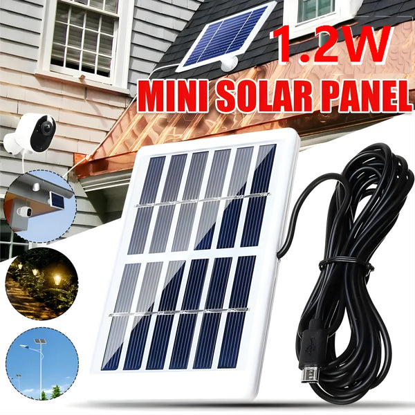 Mini-Solarmodul Voltiva 6V | 1,2 W Polykristallin | DC5521-Anschluss | Kompakt & Leicht | 8,4 × 13 × 1 cm