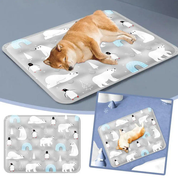 FrostPaws Kühlmatte für Hunde & Katzen | Wiederverwendbar & Gelgefüllt | Für Sommer & Reisen | PVC