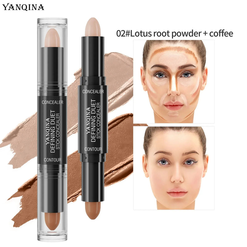 Contour & Highlighter Stick DuoGlow | 2-in-1 Creme-Stick | Wasserdicht & Natürliches Finish | Für alle Hauttöne