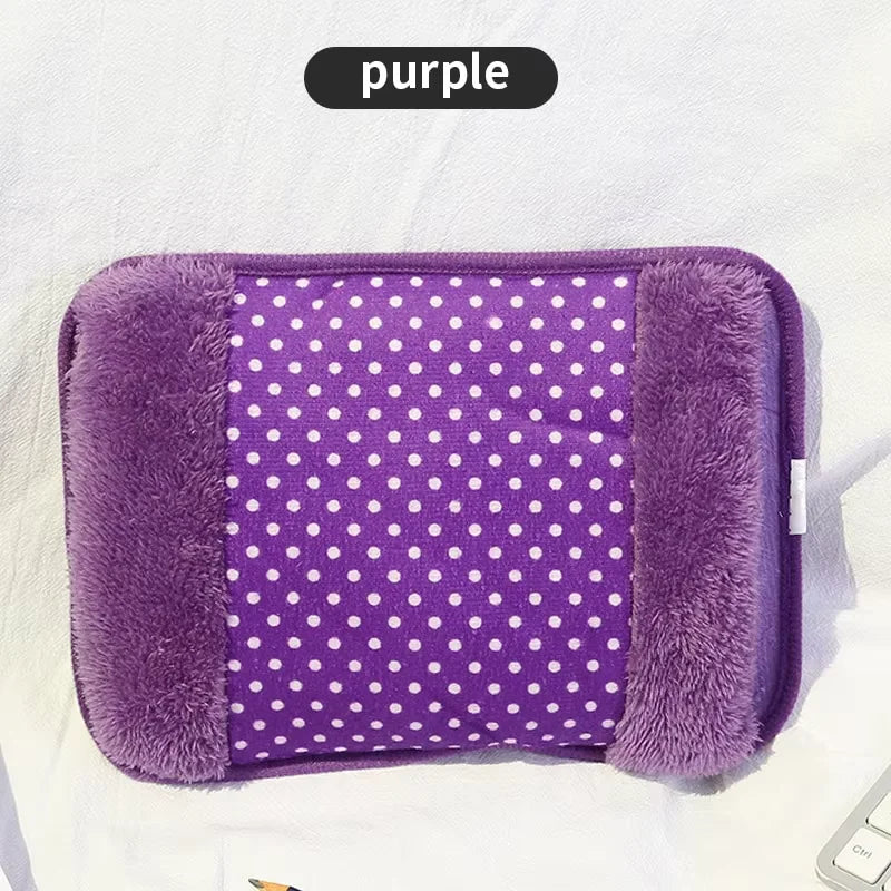 Elektrische Wärmflasche HeatDot 500 | 500W Schnellheizung mit EU-Stecker | Wiederaufladbarer Handwärmer mit Doppeltasche | Sicherer Wärmespender für Winter & Büro