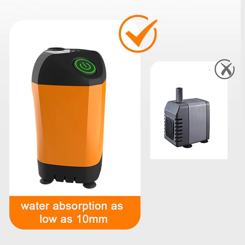 Campurion Camping Dusche Tragbar | Elektrische Outdoor Dusche mit Pumpe | IPX7 Wasserdicht | 4800mAh Akku | Für Camping, Wandern & Reisen