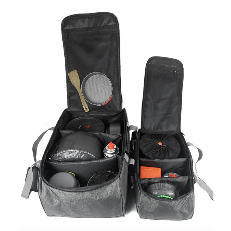 CAMPGEAR Küchen-Organizer Tasche | 33 L Volumen | Verstellbare Fächer | Robust & Wasserdicht