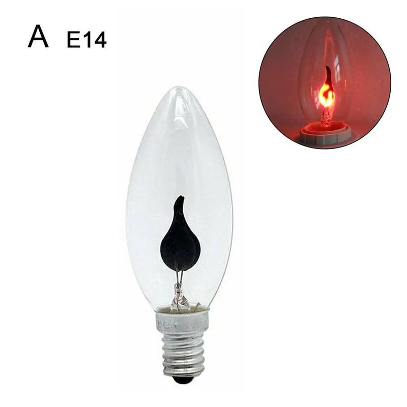 FlammaLux | LED Flammenkerze | Vintage Flackereffekt | E14 / E27 | Warmweiß