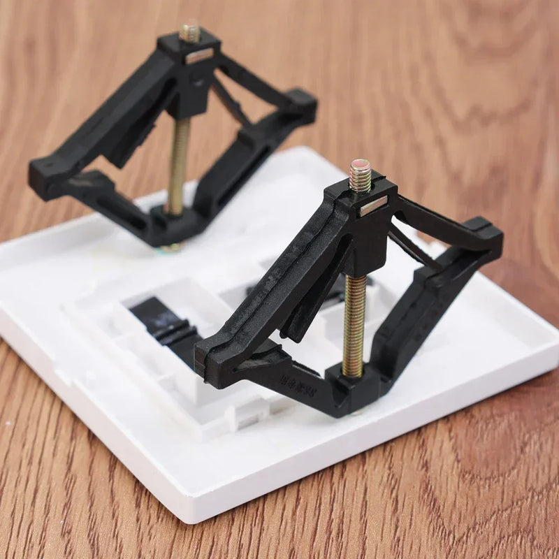 Fixelio ProMount Wand-Schalterdosen Reparaturset | Für 86×86 mm Schalterkassetten | Schnellmontage mit Stützstangen – 6er/10er Set