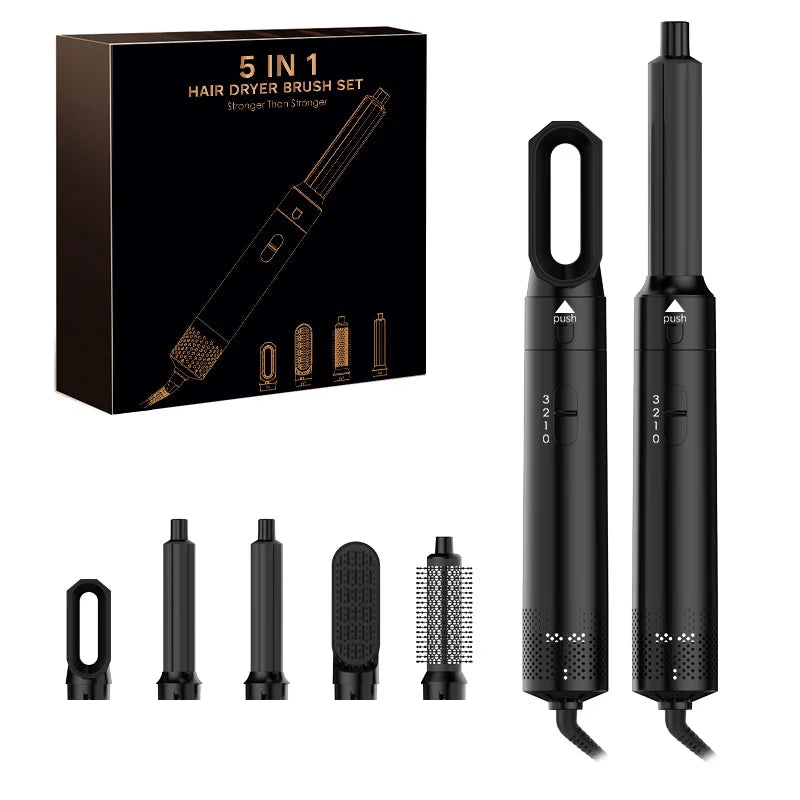 Heißluft-Stylingbürste StyleVibe 5-in-1 AirPro | Föhn & Lockenstyler in Einem | 1000 W | 360° Kabel | Für Alle Haartypen