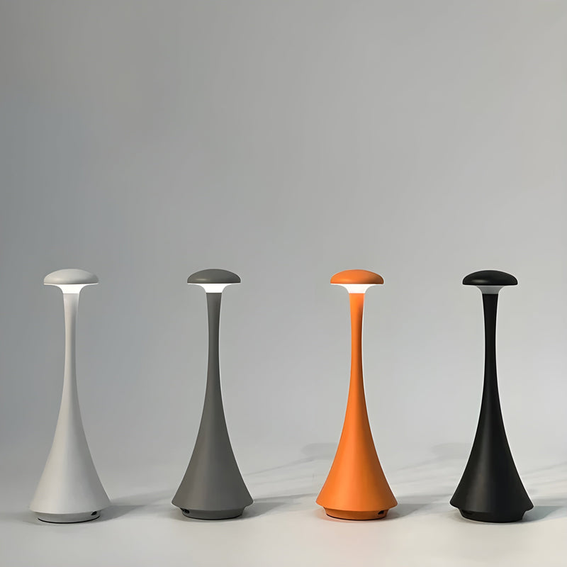 Alurina Tragbare LED Tischlampe | USB-Aufladung & 3-fach dimmbar | Marble-Look Design | Aluminium & Acryl