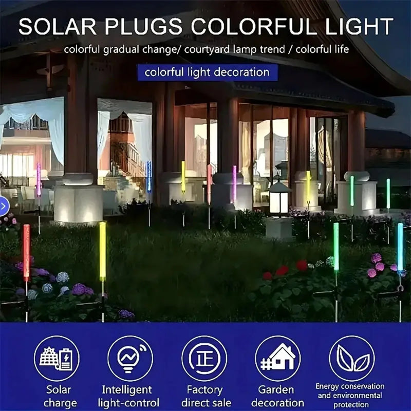 GlowBloom | Solar-Gartenlicht mit Blaseneffekt | Farbwechsel LED | Für Terrasse, Rasen & Wegbeleuchtung