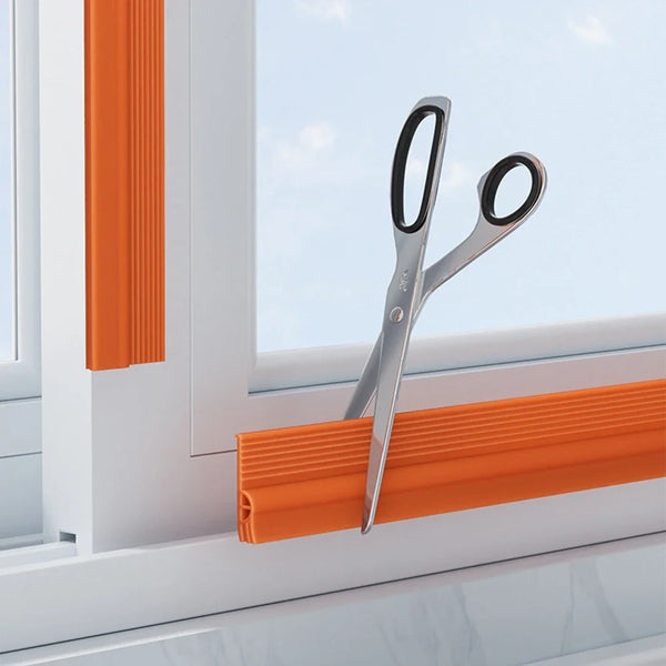 Türdichtung SilentSeal Pro | PVC Zugluftstopper Ohne Kleben | Geräuschdämmend & Energiesparend | Waschbar & Zuschneidbar