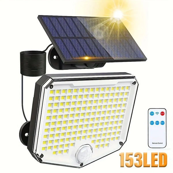 SolarBeam 153 | 270° Superhell | Bewegungsmelder & Fernbedienung | IP65 Wasserdicht