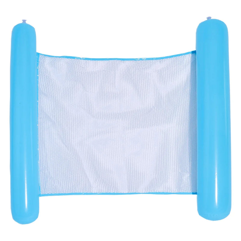 AQUAVIVA Wasserhängematte aufblasbar | 130×70 cm | Faltbare Pool-Liege mit Rückenlehne | Schwimmbett für Pool, Strand & Urlaub