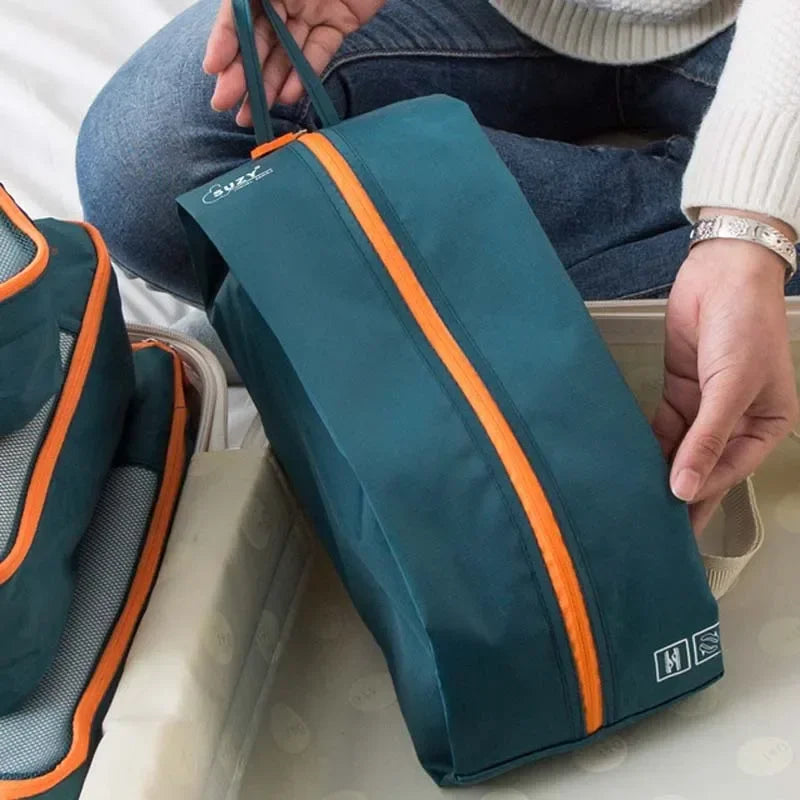 Packavio Reise-Organizer Set 7-teilig | Koffer-Taschen für Kleidung & Schuhe | Platzsparend & Wasserabweisend