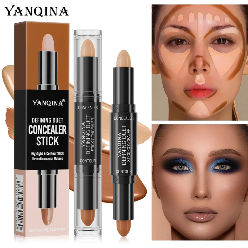 Contour & Highlighter Stick DuoGlow | 2-in-1 Creme-Stick | Wasserdicht & Natürliches Finish | Für alle Hauttöne
