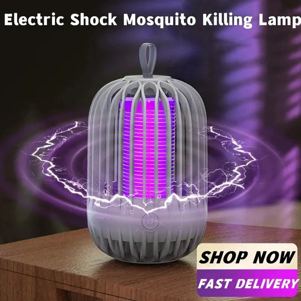Elektrische Mückenlampe LumiCage | USB-Akku | LED-Nachtlicht & Insektenfalle | Für Innen & Camping | 13,5 x 8,5 cm