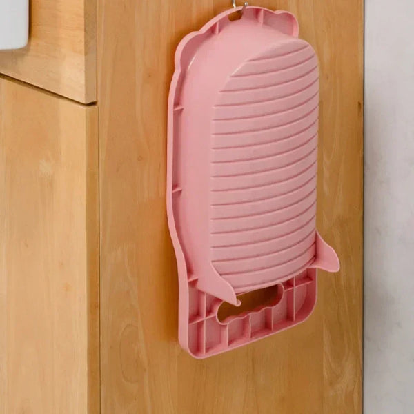 Scrubino CleanBoard Mini Waschbrett für Unterwäsche & Socken | Rutschfest & extra stabil | Kompakt für Bad & Reisen