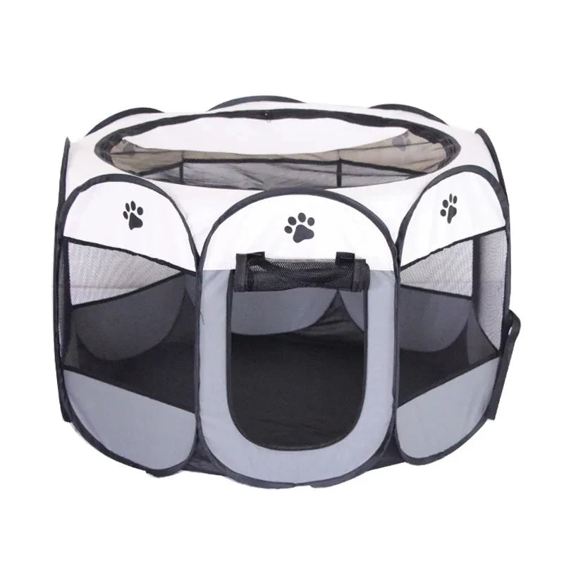 Pawvia Faltbares Katzenzelt | Tragbares Outdoor-Gehege für Katzen & kleine Hunde | Atmungsaktiv & Waschbar | 72×72×45 cm