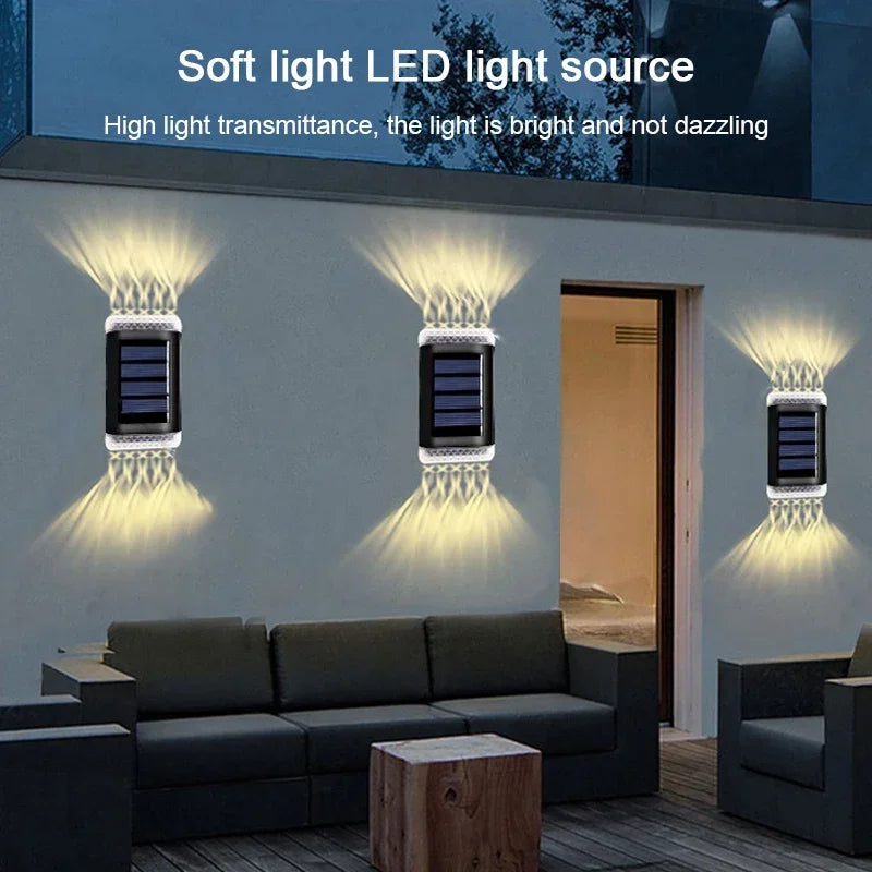 SOLARIA Wandleuchte | Solarbetrieben | Warmweißes Licht | IP65 Wasserdicht
