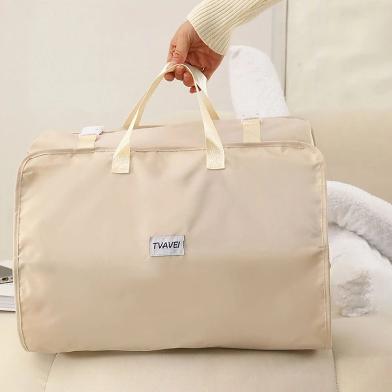 Travella 6-in-1 Faltbare Reise-Aufbewahrungstasche | Hängend & Tragbar | Multitasche für Kleidung, Kosmetik & Accessoires | Grau/Beige/Rosa