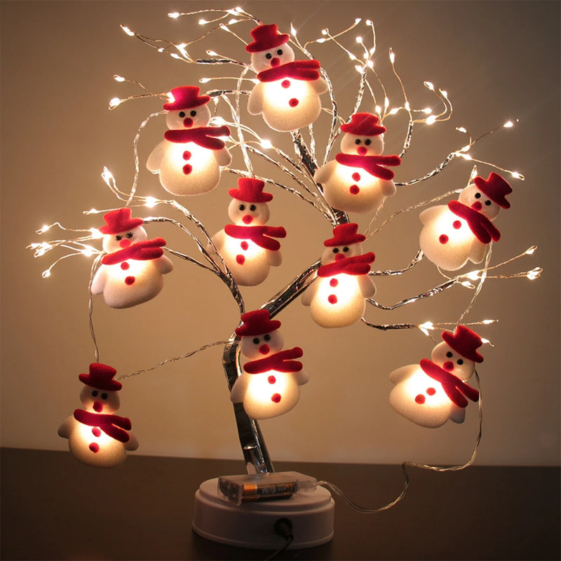 Frostella LED Schneemann Lichterkette | Weihnachtsdeko Innen | Warmweiß & Batteriebetrieben | 2025 Xmas Design