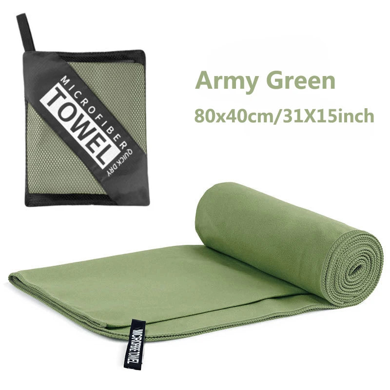 Mikrofaser Handtuch DryWave Pro | Schnell trocknend & Ultraleicht | 40×80 cm | Für Sport, Reisen & Strand