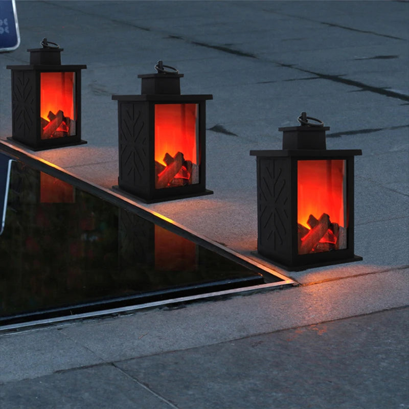 FlammaLuna LED Kaminlicht | Flammeneffekt | Batteriebetriebene Dekolampe | Für Zuhause, Kinderzimmer & Camping