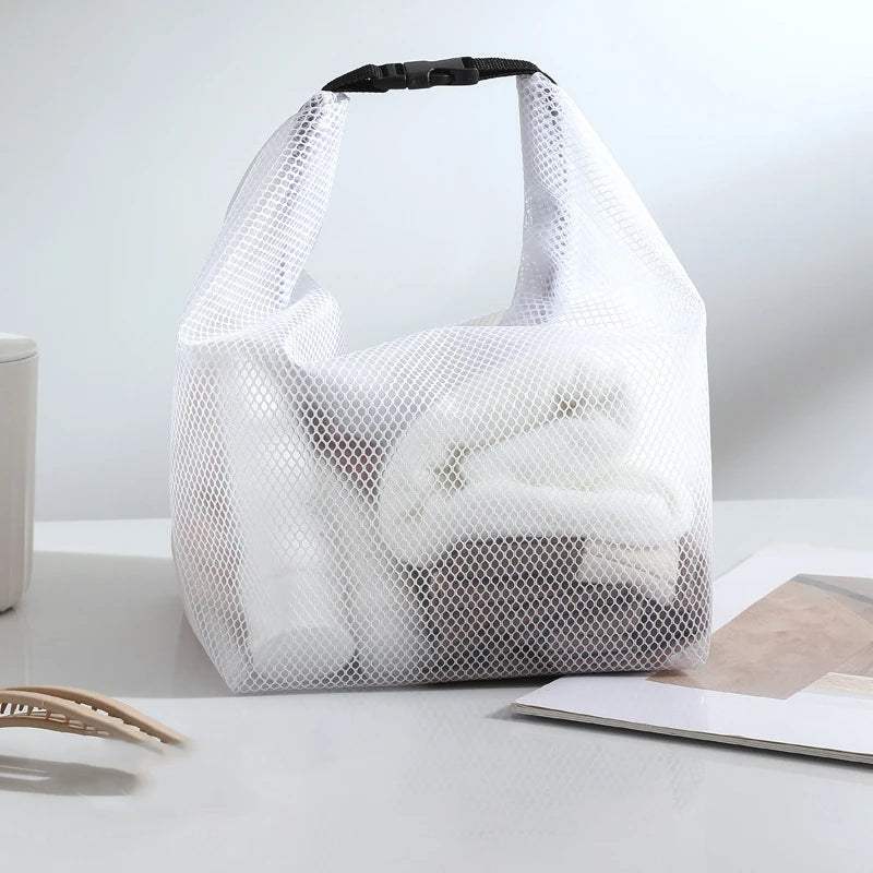 Wasserdichte Aufbewahrungstasche DryStow | Strapazierfähiges Nylon | Große Öffnung & Tragegurt | In 2 Größen – Grau oder Weiß