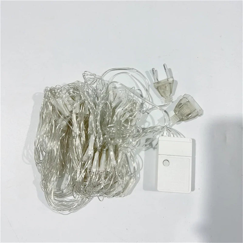 LED-Netz-Lichterkette Luminet | 96–320 LEDs | Warmweiß, Weiß & Bunt | 8 Leuchtmodi | 220V EU-Stecker | Für Weihnachten, Hochzeit & Garten