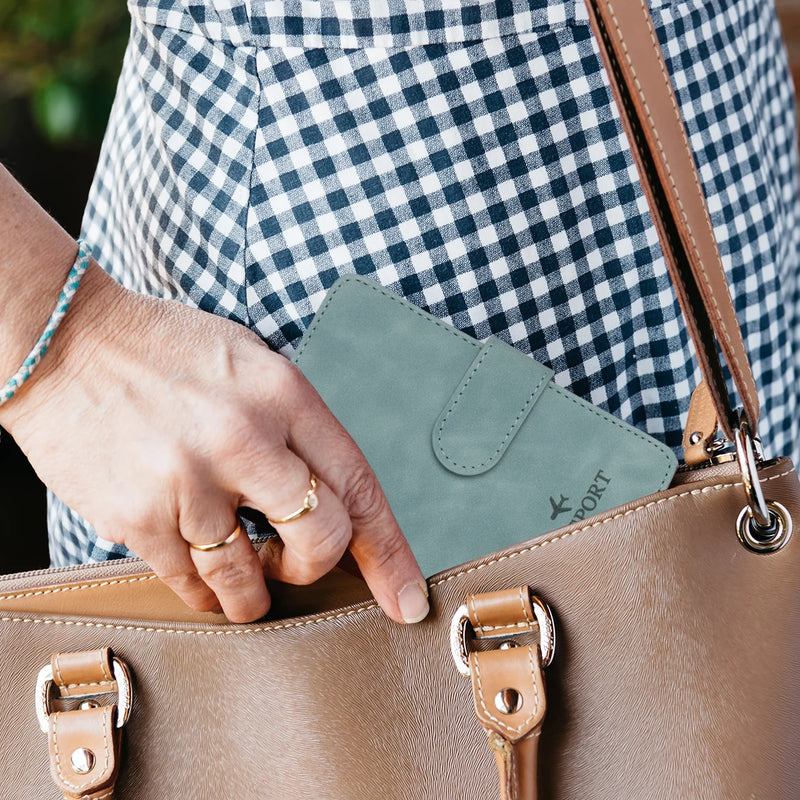 Reisepasshülle Travello | RFID-Schutz | Echtleder-Optik | Für Damen & Herren