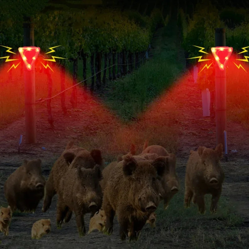 SicherSolar Solar-Alarmleuchte mit Hundegeräusch | LED-Sicherheitslicht mit 129 dB Alarm | Wasserdicht & Tierabwehr | Für Garten, Hof & Stallungen