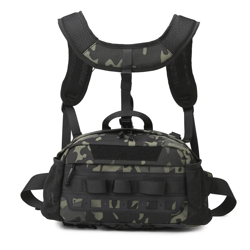 aktische Outdoor-Hüfttasche GearFlex Pro | 30 × 11 × 17 cm | Molle-System, Mehrfachtaschen & Tragekomfort | Für Angeln, Wandern & Camping