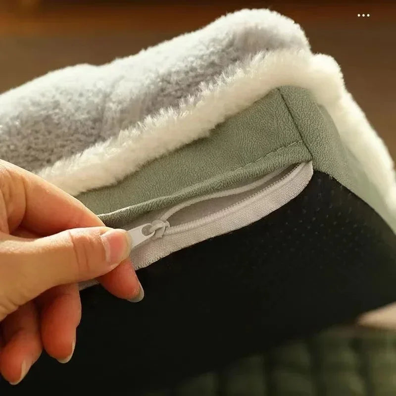 PAWSOMNIA Orthopädisches Hundebett | Abnehmbarer Bezug & Waschbar | Memory Foam | Für Hunde & Katzen