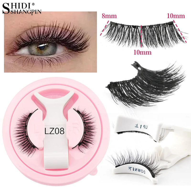 Magnetische Wimpern MagneLure Set | 1 Paar Wiederverwendbare Fake Lashes + Magnetische Pinzette | Handgemacht & Natürlich