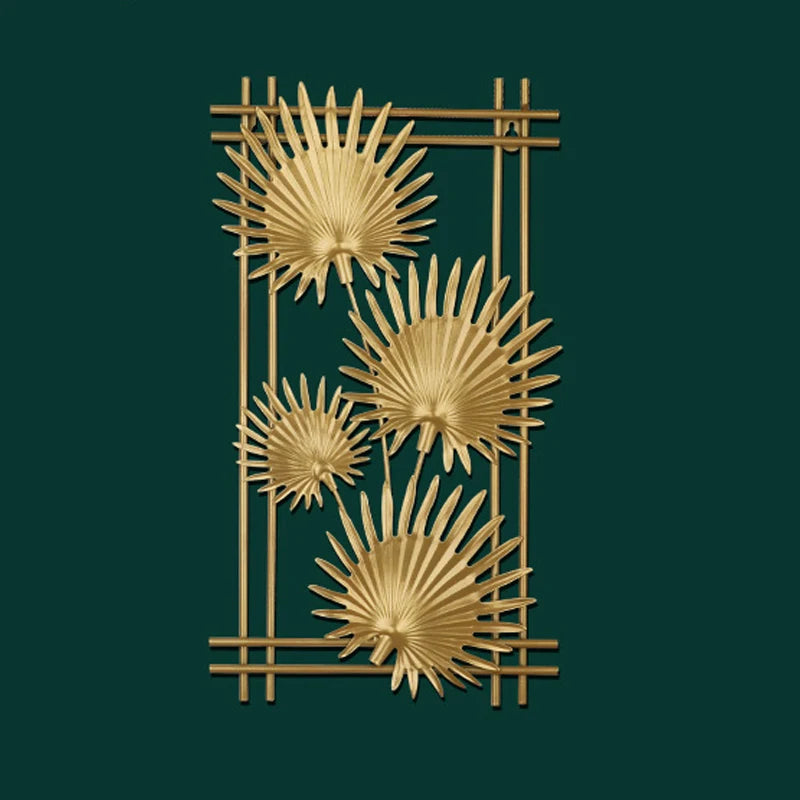 Wanddeko Metallblatt | Modernes Design | Handgefertigt | 25 × 45 cm