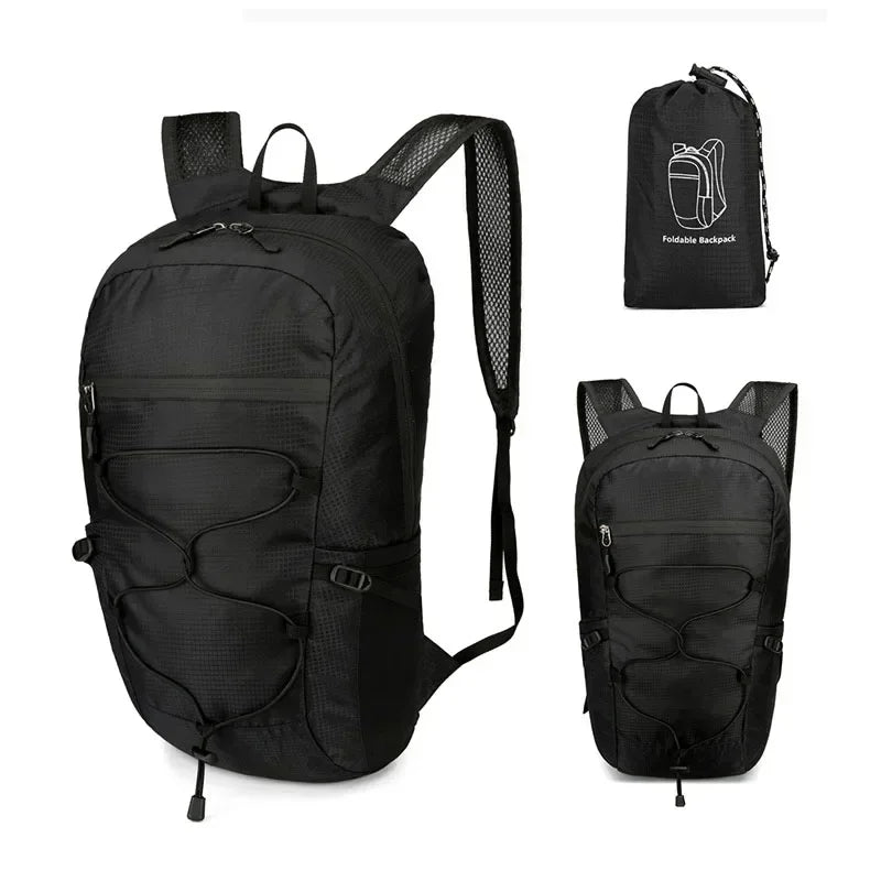 Outdoor‑Rucksack PackLite 20 L | Ultraleicht & Wasserdicht | Faltbar für Reisen & Wandern
