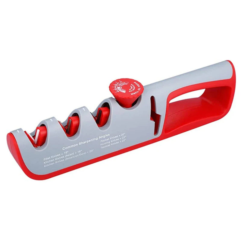 SharpEdge Pro Messerschärfer | 3-Stufen-System | Verstellbarer Winkel 14°–24° | Für Messer & Scheren