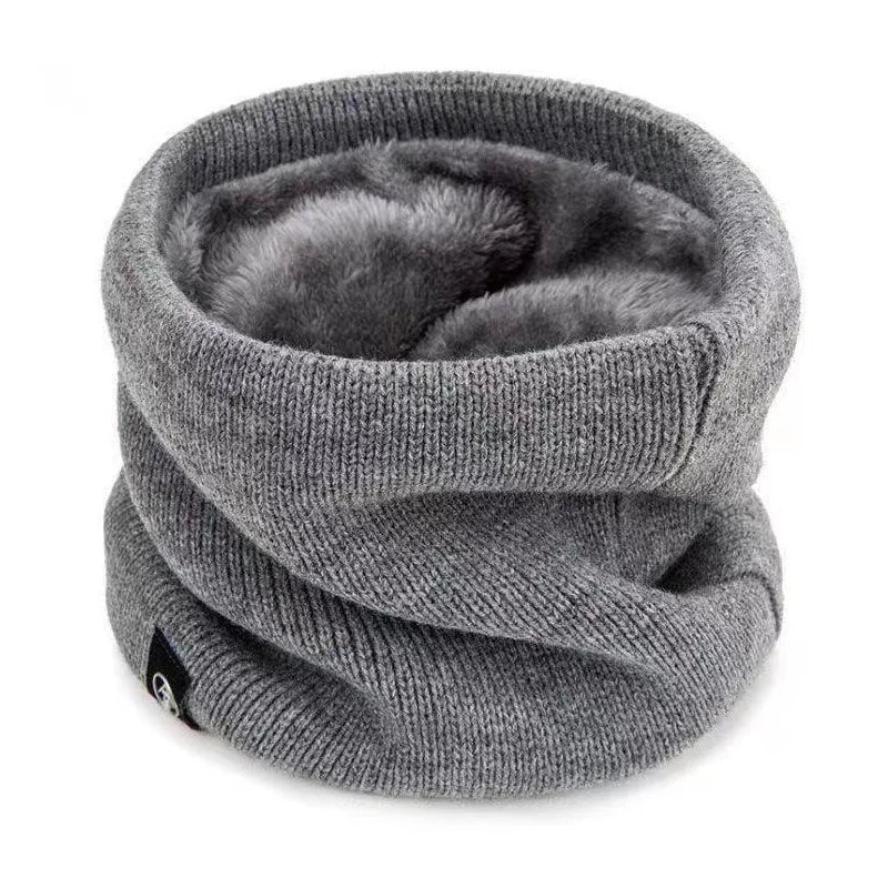 ThermoKnit Pro | Warmer Strickschal mit Fleece-Futter | Winddicht & Atmungsaktiv | Verstellbarer Multifunktions-Nackenschutz für Damen & Herren
