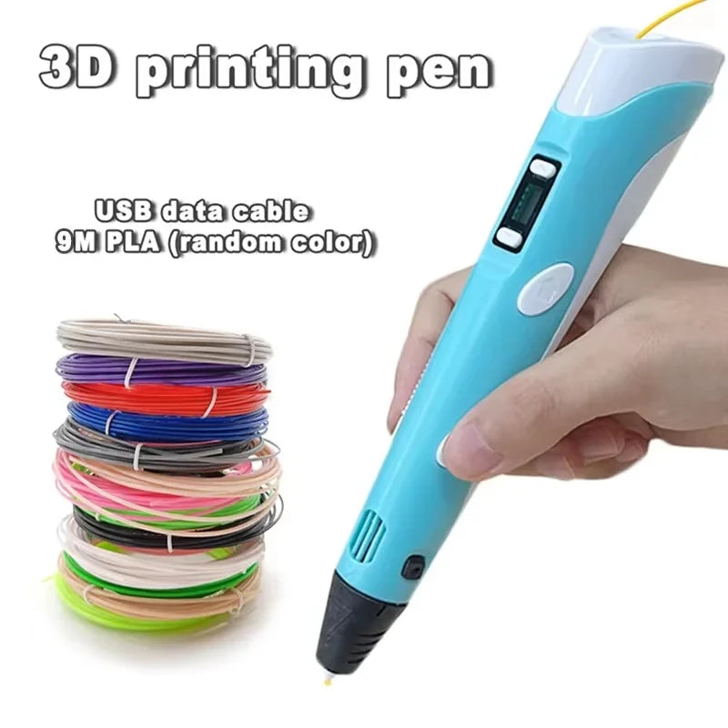 CreatiPen 3D | Elektrischer 3D-Druckstift | USB-Aufladbar | Mit 9 m PLA-Filament