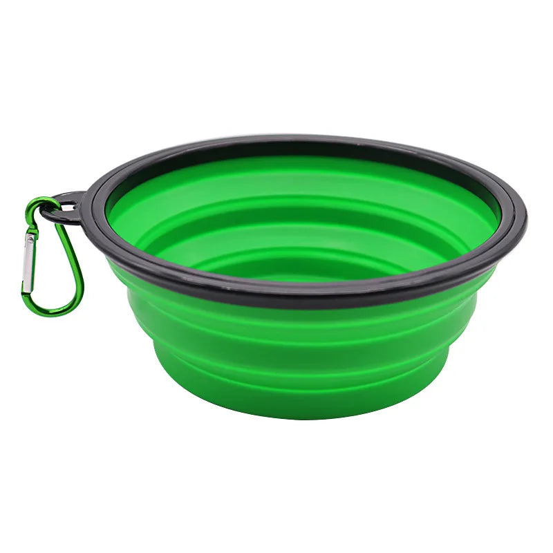 ReiseNapf FlexiBowl | 2-in-1 Faltbarer Hundenapf & Spender | Silikon | Für Unterwegs & Outdoor