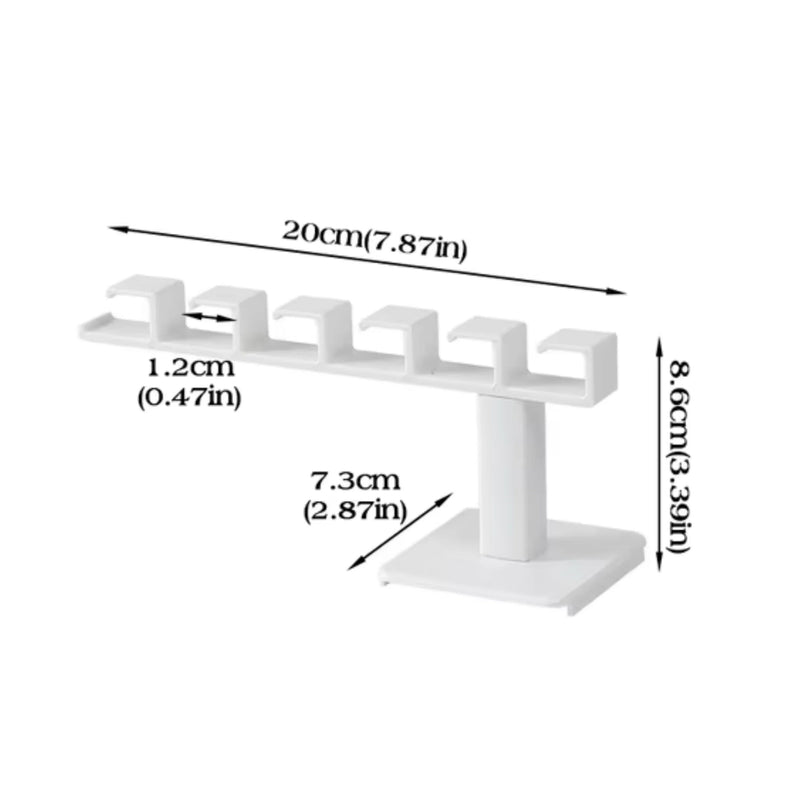 Capelio Hut- & Kleiderhalter L-Form ohne Bohren | 1/2/3 Stück | Wandhalter mit 6 Haken | Ideal für Caps, Kleidung & Accessoires | Selbstklebend & Multifunktional