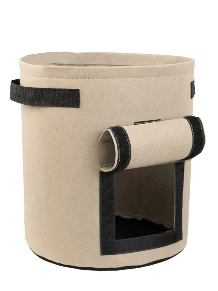 Pflanzsack RootView Garden | Filz-Pflanztasche mit Sichtfenster | 5/7 Gallonen | Für Kartoffeln, Gemüse & Kräuter | Atmungsaktiv & Wiederverwendbar