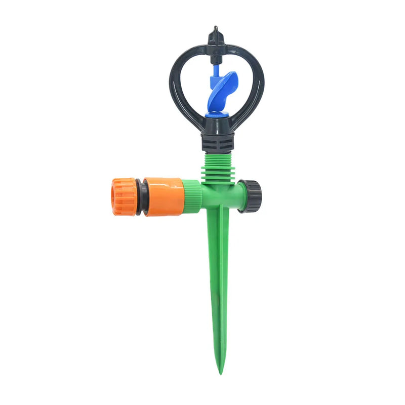 Aqualino Gartensprinkler 360° drehbar | Automatische Bewässerung | Vortex-Düsen | 4–5 m Reichweite
