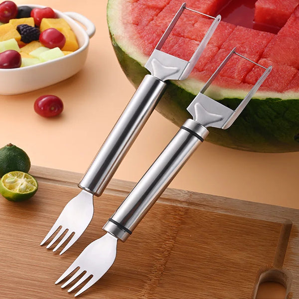 Fructiva WindCut Pro Wassermelonen-Schneider mit Windradklinge aus Edelstahl | Obstschneider für Salat & Melonen