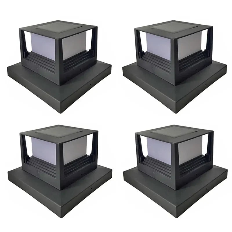 LumaPira DuoLight Solar-Pfostenleuchte LED | IP54 Wasserdicht | Weiß & Warmweiß | Für Zaun, Terrasse & Gartenpfosten