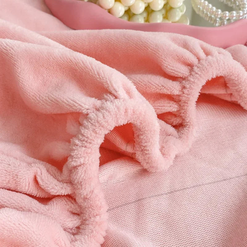 VeluDream | Flauschiger Spannbettbezug aus Samt | Winter Warme Matratzenauflage | Verschiedene Größen