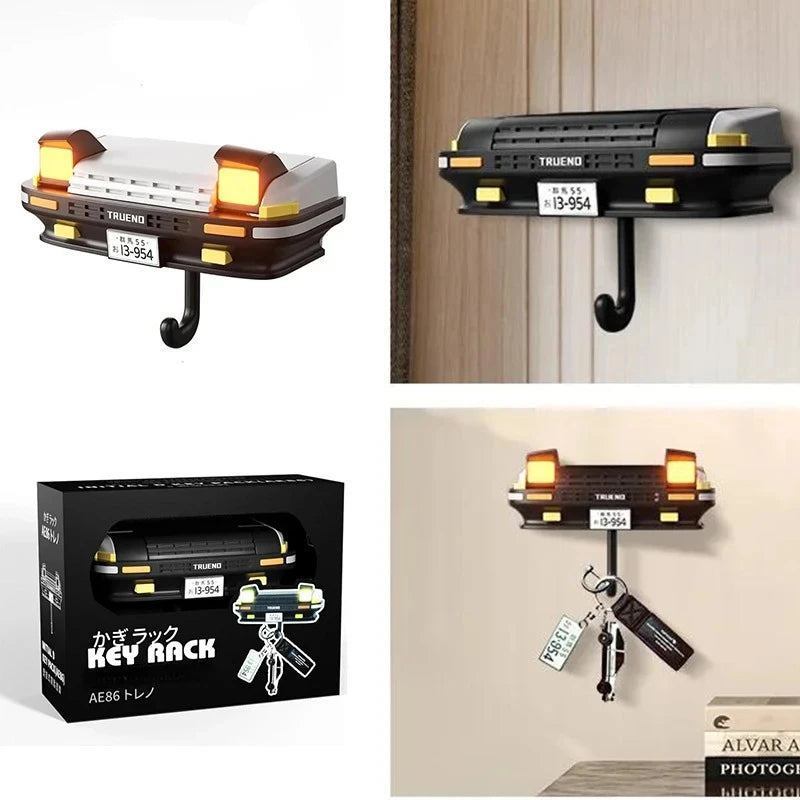 KeyBeam Schlüsselhalter Auto-Design | Wandhaken im Scheinwerfer-Look | Geschenkidee für Autofans & Männer