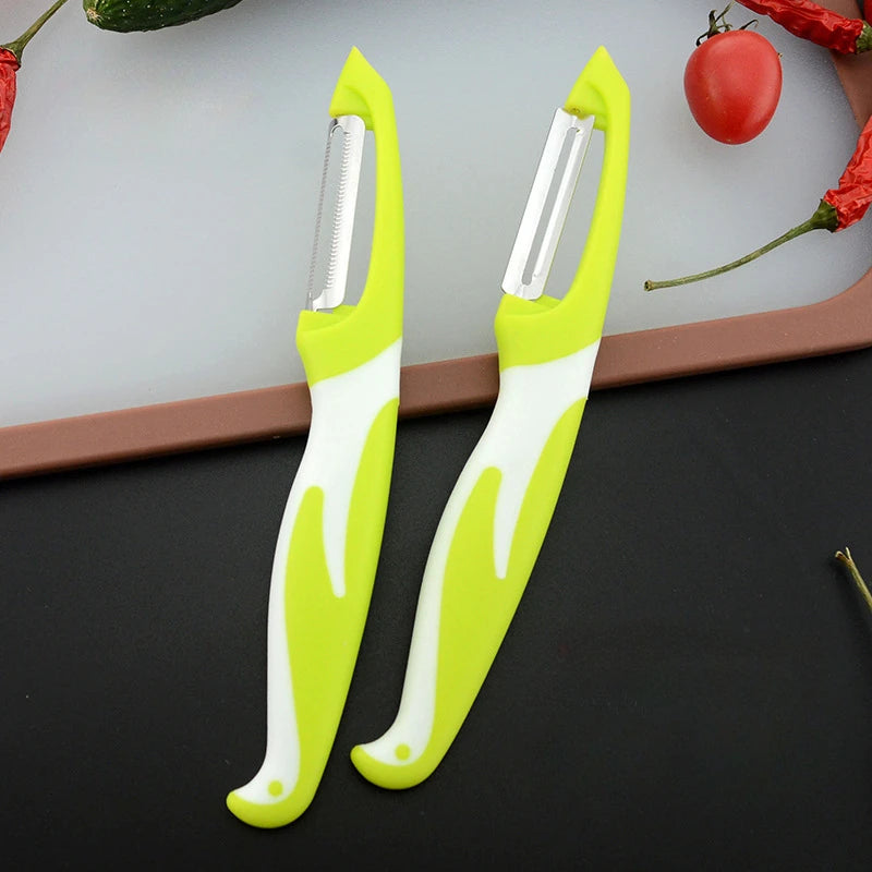 Peelino Gemüseschäler mit Edelstahlklinge & ergonomischem Griff | 18,3 × 2,4 cm | Für Obst & Gemüse | Spülmaschinengeeignet